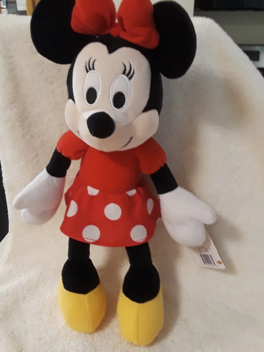 Disney 2Pc: Minnie Mouse NWT Plush + 1991 Walt Disneys Story Land Hardcover Book